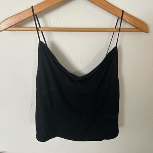 Black Simple Tank Top